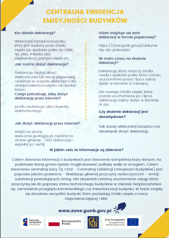 Ulotka o konieczności złożenia deklaracji emisyjności str 2