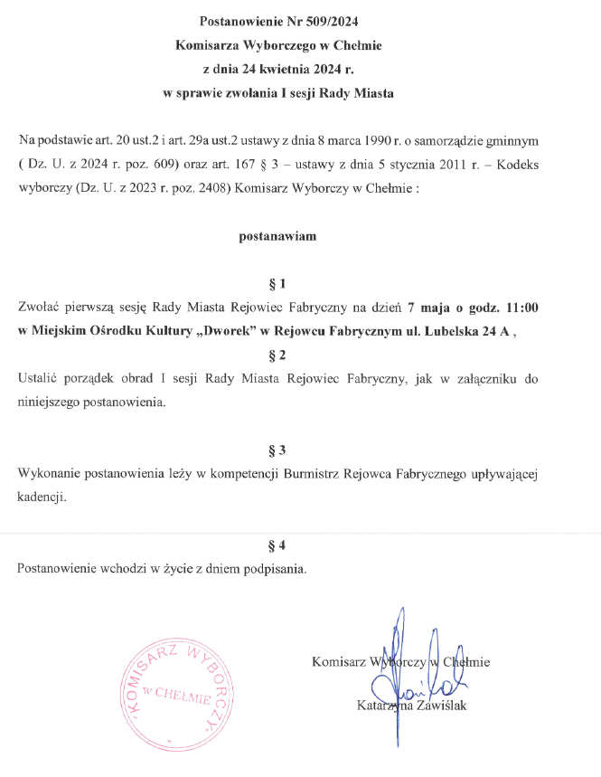 postanowienie