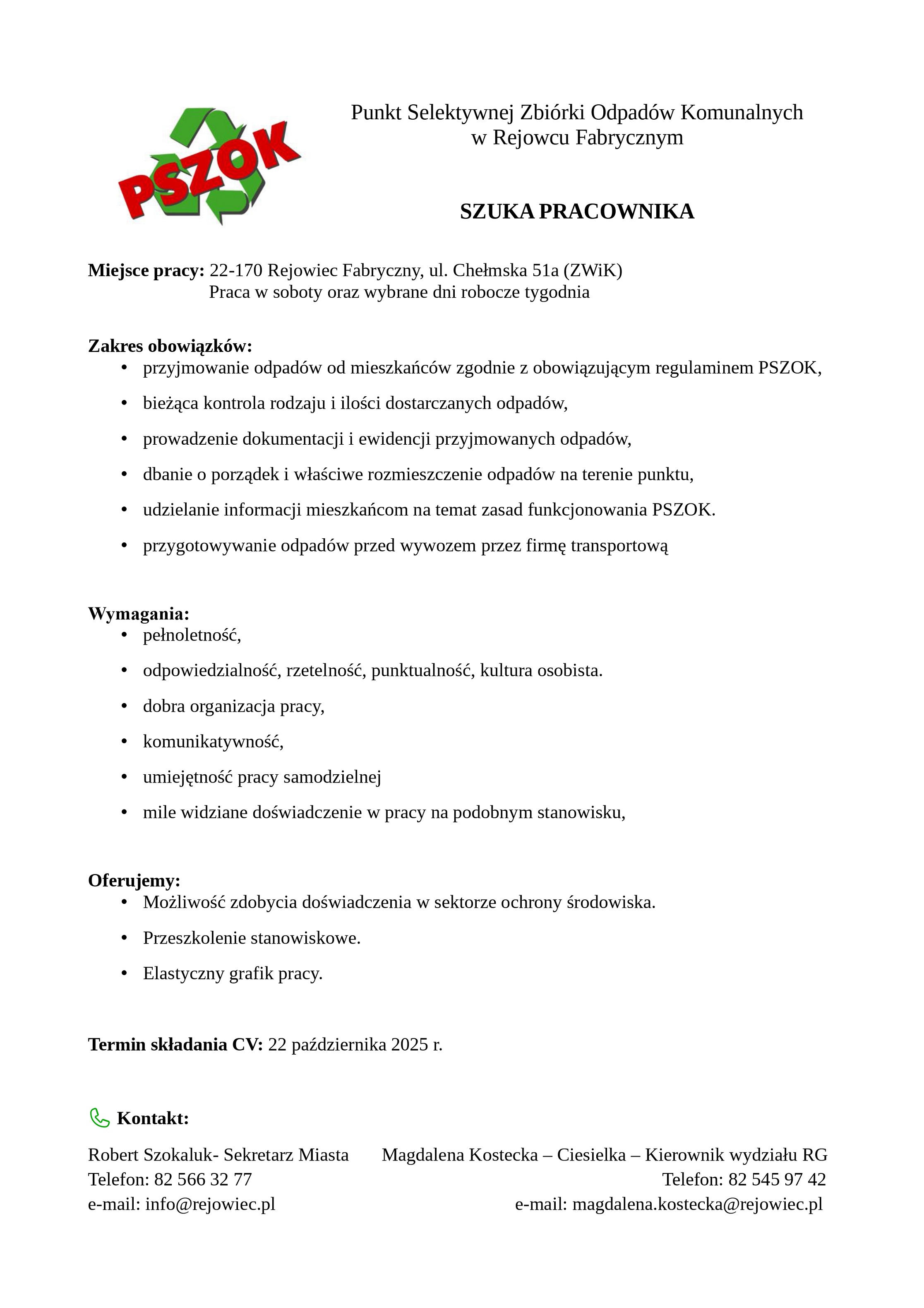 ogłoszenie o prace na PSZOK 1 1 page 0001