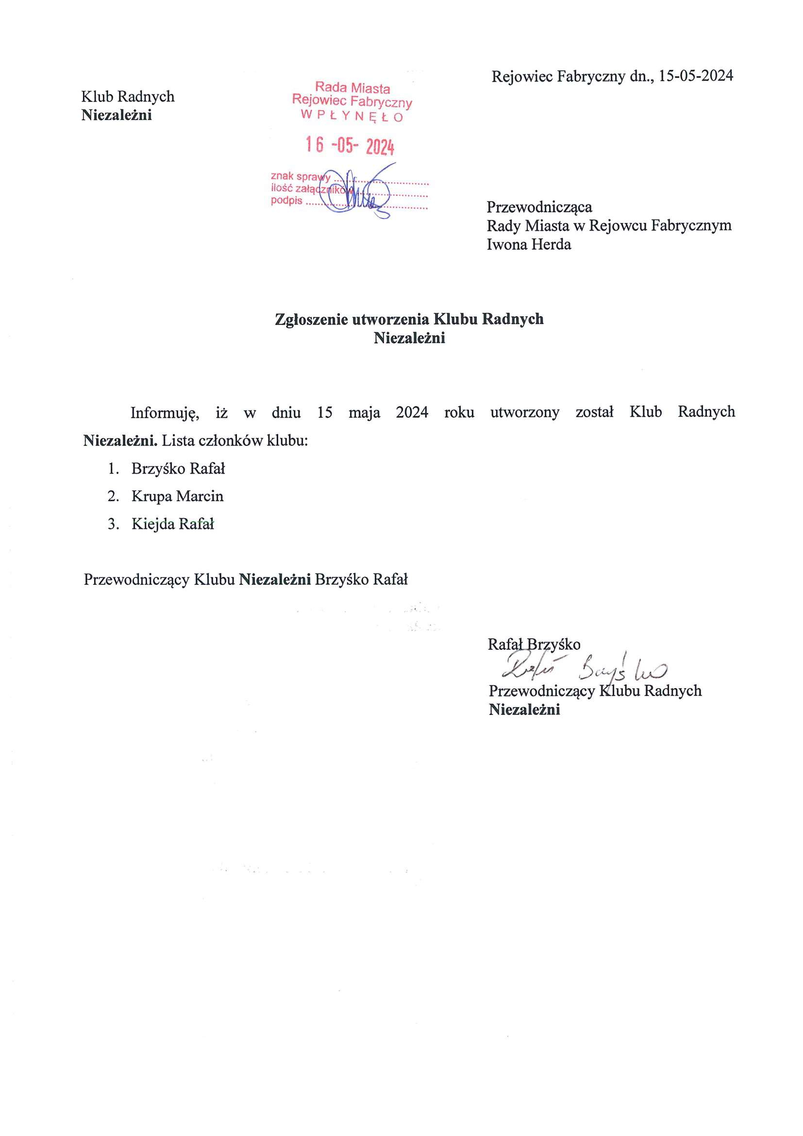 5 Klub radnych Niezalezni